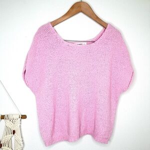 Moon and Madison Sweater Vest  Lavender Knit Drop Sleeve top blouse